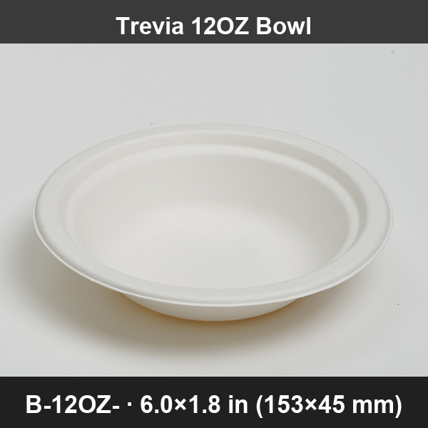 12oz Compostable Sugarcane Bowls — ECO-Friendly, PFAS-Free & Microwave-Safe. Durable, Leak-Resis